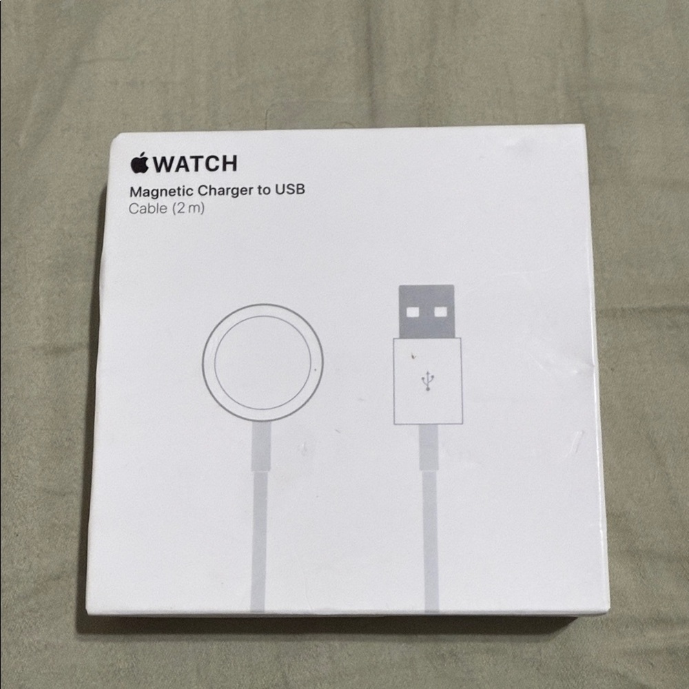 Apple Watch Magnetic Charger with USB - White